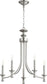 Quorum Rossington 5-light Chandelier Satin Nickel