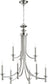 Quorum Rossington 9-light Chandelier Polished Nickel