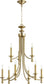 Quorum Rossington 9-light Chandelier Aged Brass