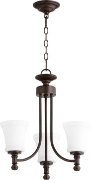 18"W Rossington 3-light Chandelier Oiled Bronze