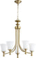 Quorum Rossington 5-light Chandelier Aged Brass