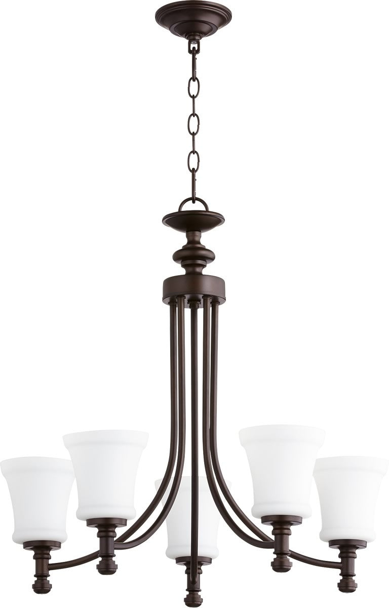 Quorum Rossington 5-light Chandelier Oiled Bronze