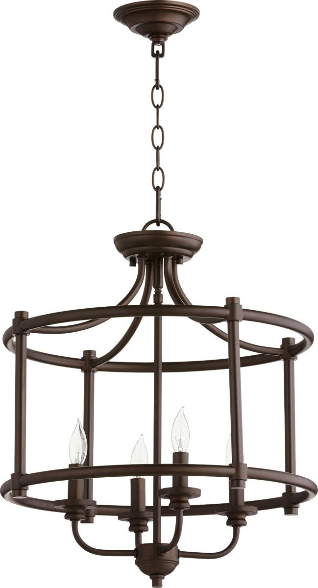 Quorum Rossington 4-light Dual Mount Light Fixture Oiled Bronze