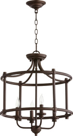 18"W Rossington 4-light Dual Mount Light Fixture Oiled Bronze