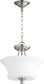 Quorum Rossington 2-light Dual Mount Light Fixture Satin Nickel