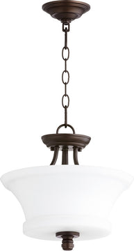 13"W Rossington 2-light Dual Mount Light Fixture Oiled Bronze