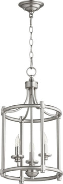 12"W Rossington 3-light Entry Foyer Hall Chandelier Satin Nickel