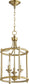 Quorum Rossington 3-light Entry Foyer Hall Chandelier Aged Brass