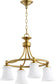 Quorum Rossington 4-light Nook Chandelier Aged Brass