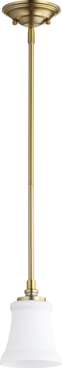 Quorum Rossington 1-light Pendant Aged Brass