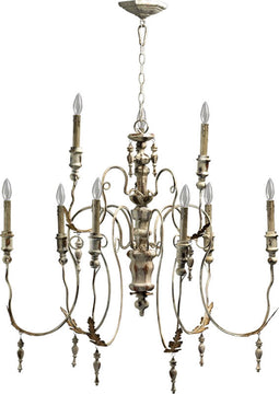 32"W Salento 9-Light Chandelier Persian White
