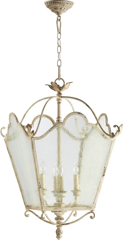 Quorum Salento 4-Light Pendant Pachment White 6906470