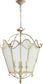 Quorum Salento 4-Light Pendant Pachment White 6906470
