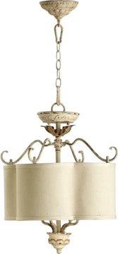 18"W Salento 4-Light Pendant Pachment White