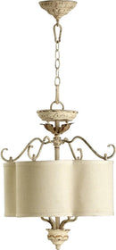 18"W Salento 4-Light Pendant Pachment White