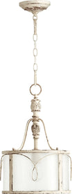 12"W Salento 1-Light Pendant Persian White
