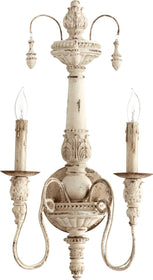 12"W Salento 2-Light Wall Sconce Persian White