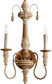 Quorum Salento 2-Light Wall Sconce French Umber 5506294