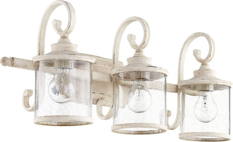 27"W San Miguel 3-light Bath Vanity Light Persian White