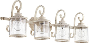 36"W San Miguel 4-light Bath Vanity Light Persian White