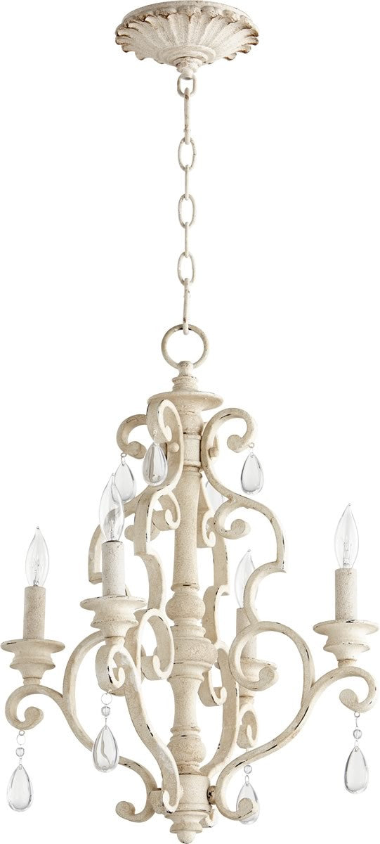 Quorum San Miguel 4-light Chandelier Persian White