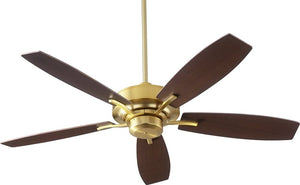 52"W SOHO Ceiling Fan Aged Brass