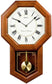 Seiko Clocks Wall Clock Dark Brown Solid Oak QXH110BLH