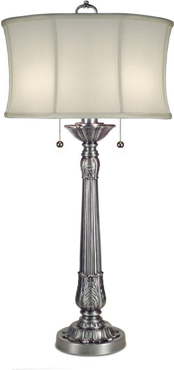Stiffel Lamps Double Pull Chain Table Lamp Pewter TL63626719PW
