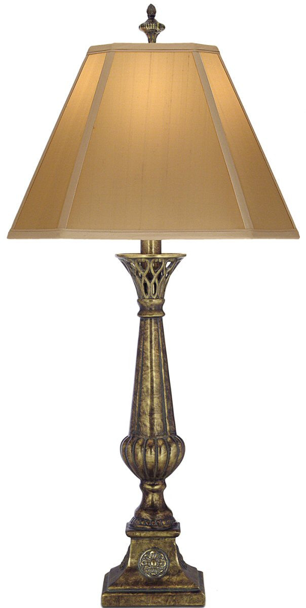 Stiffel Lamps 1-Light 3-Way Table Lamp Amber Tortoise Shell TL6717ATS