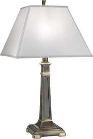 29"H 3-Way Table Lamp Roman Bronze