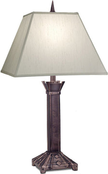 31"H 3-Way Table Lamp Antique Copper