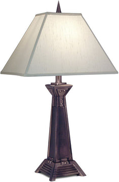 29"H 3-Way Table Lamp Antique Copper