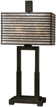28"H Becton 2-Light Table Lamp Oil Rubbed Bronze