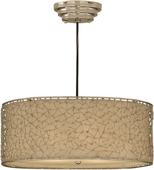 10"W Brandon Silver Nickel Plated