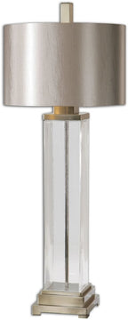 44"H Drustan 1-Light Table Lamp Brushed Nickel
