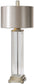 Uttermost 43 inchh Drustan 1-Light Table Lamp Brushed Nickel 26160-1