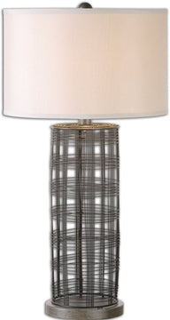 30"H Engel 1-Light Table Lamp Dark Rustic Bronze