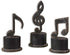 Uttermost Music Notes Table Decorations Aged Black 19280