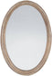Uttermost Franklin Oval Oval Mirror Distressed Silver Leaf 08601P