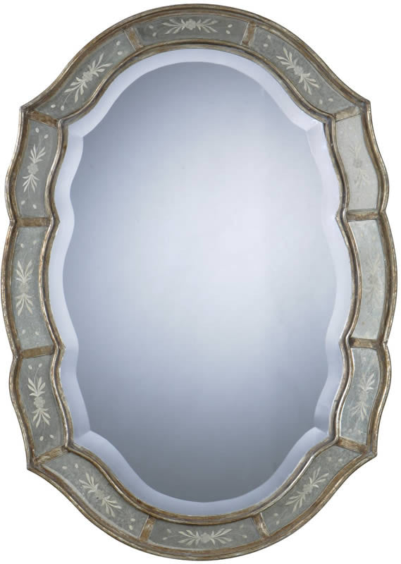 Uttermost Fifi Mirror Heavily Antiqued Gold Leaf 12530B