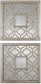 Uttermost Sorbolo Squares Set of 2 Mirror Antiqued Silver Leaf 13808