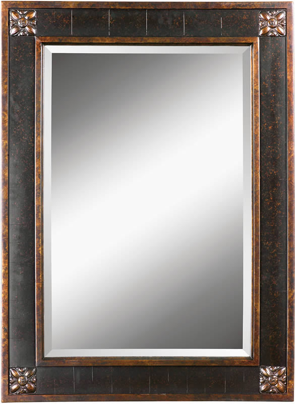 Uttermost Bergamo Mirror Distressed Chestnut Brown 14156B