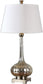 Uttermost 33 inchh Oristano 1-Light Table Lamp Polished Nickel 26494