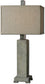 Uttermost 32 inchh Risto 1-Light Table Lamp Antiqued Brushed Aluminum 26543-1