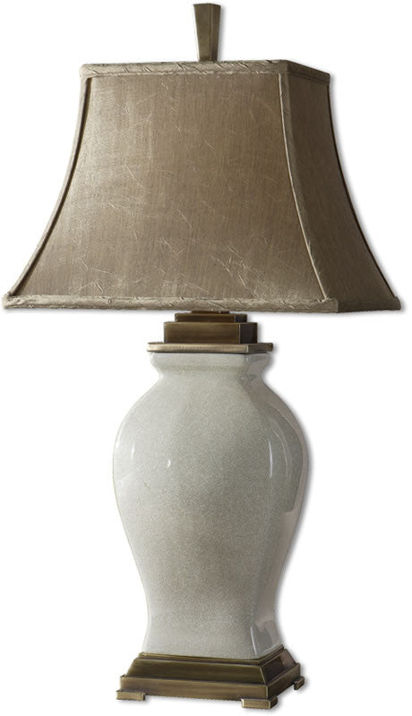 Uttermost Rory Ivory 1-Light Table Lamp Aged Ivory Glaze 26737