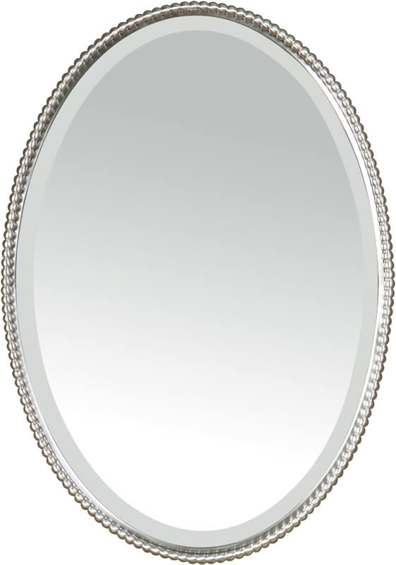 Uttermost Sherise Oval Mirror Brushed Nickel 01102B
