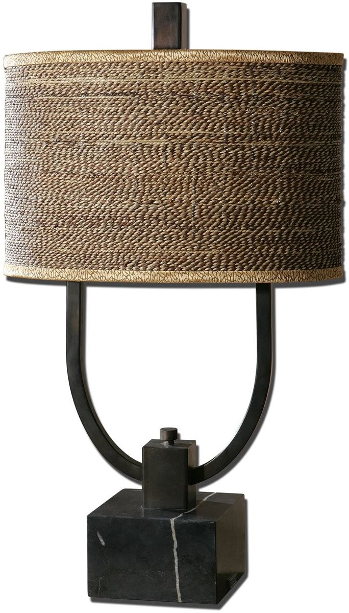 Uttermost Stabina 2-Light Table Lamp Rustic Bronze Metal 265411