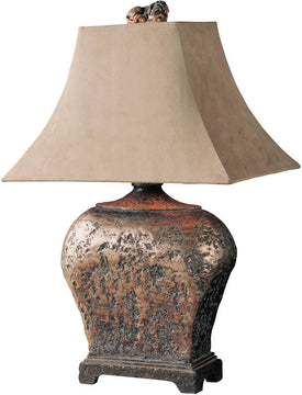 28"H Xander 2-Way Table Lamp Atlantis Bronze