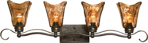 34"W Vetraio 4-Light Vanity Light Rubbed Bronze
