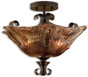 Vetraio 2-Light Semi Flush Mount Oil Rubbed Bronze